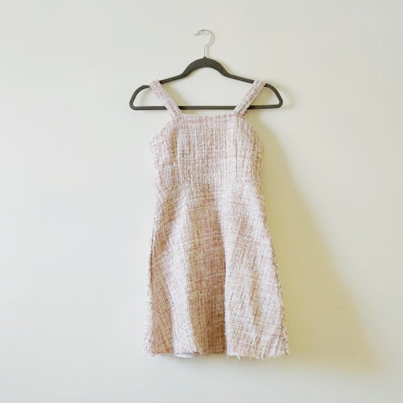YesStyle Dresses & Skirts - YesStyle Pastel Pink Korean Style Tweed Dress